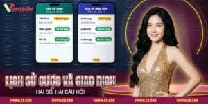 Cách xem lịch sử cược, lịch sử giao dịch Vinwin qua hai danh sách ván cược và lệnh tiền