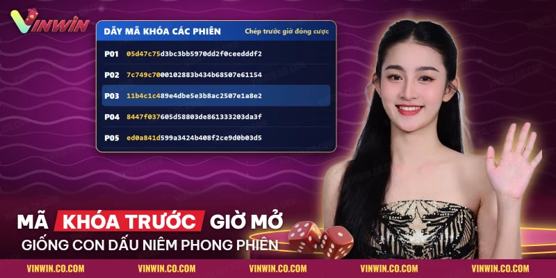 Dãy mã MD5 của năm phiên tài xỉu được chép trước giờ đóng cược
